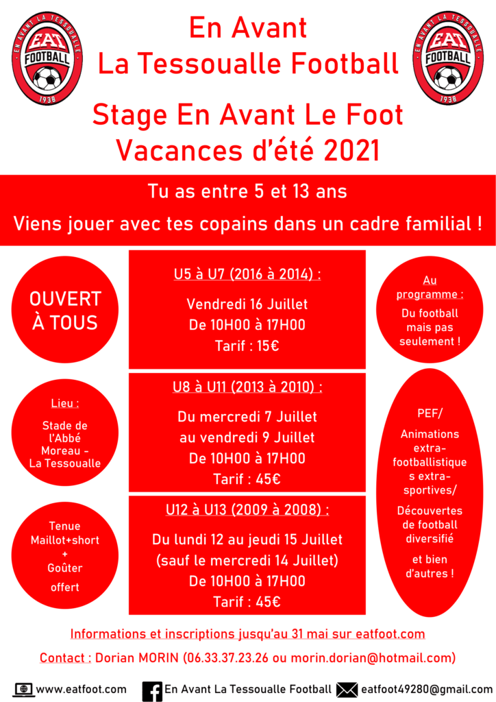Stage En Avant Le Foot